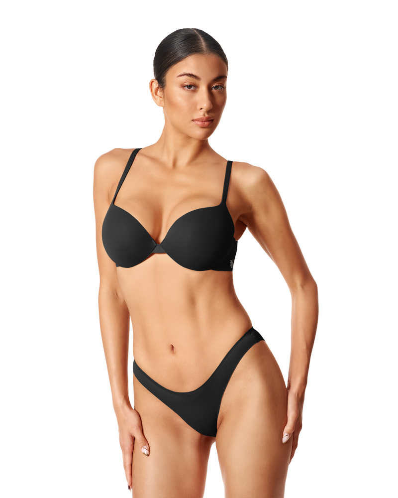 Second Skin Ultimate Push-Up Bra Graphite
