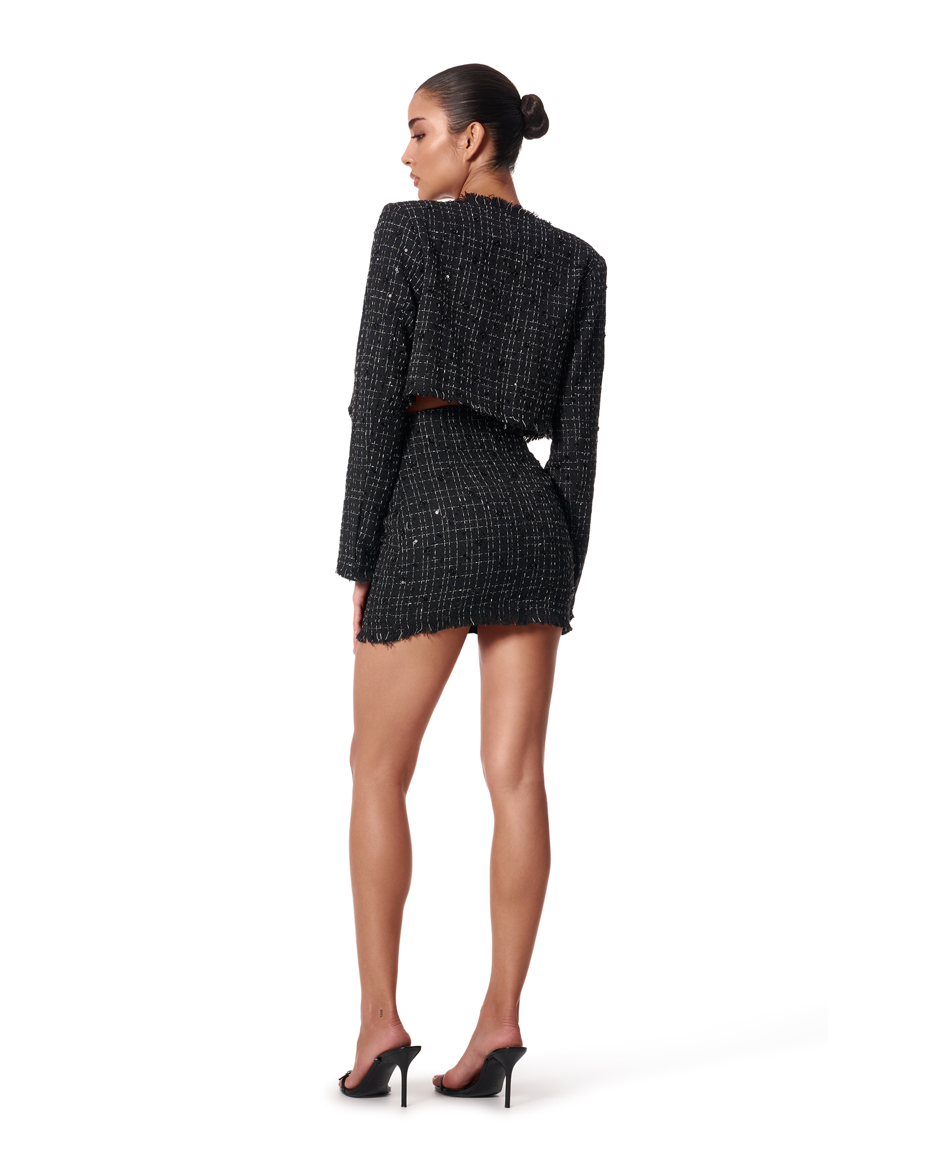ASAP Tweed Skirt Black