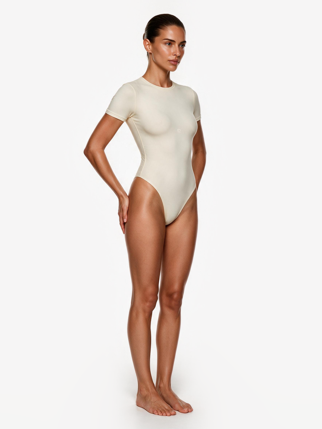 Second Skin T-Shirt Bodysuit Vanilla