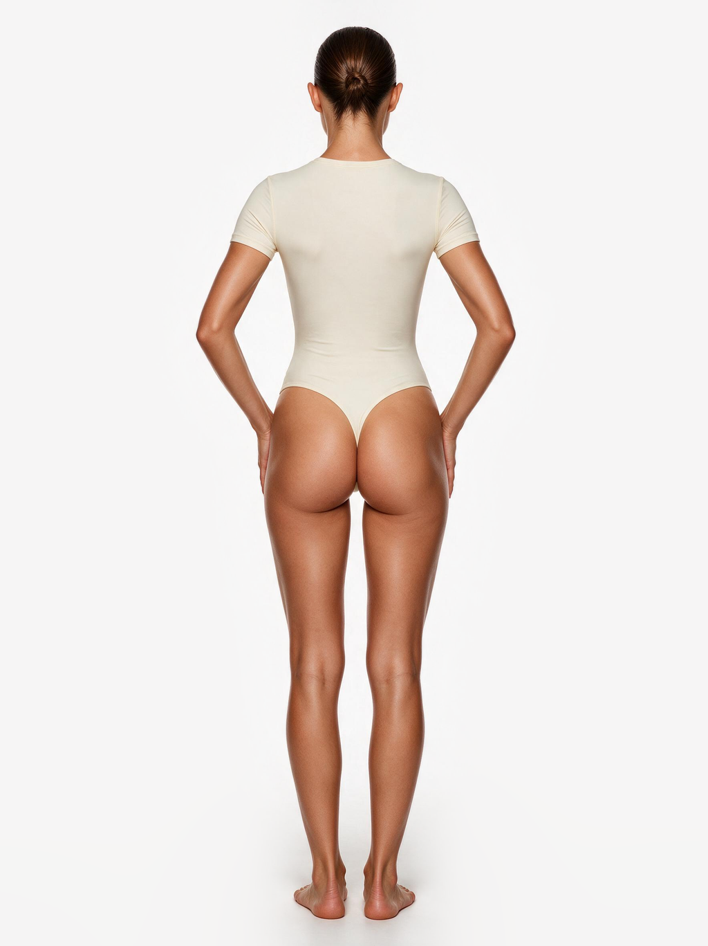 Second Skin T-Shirt Bodysuit Vanilla