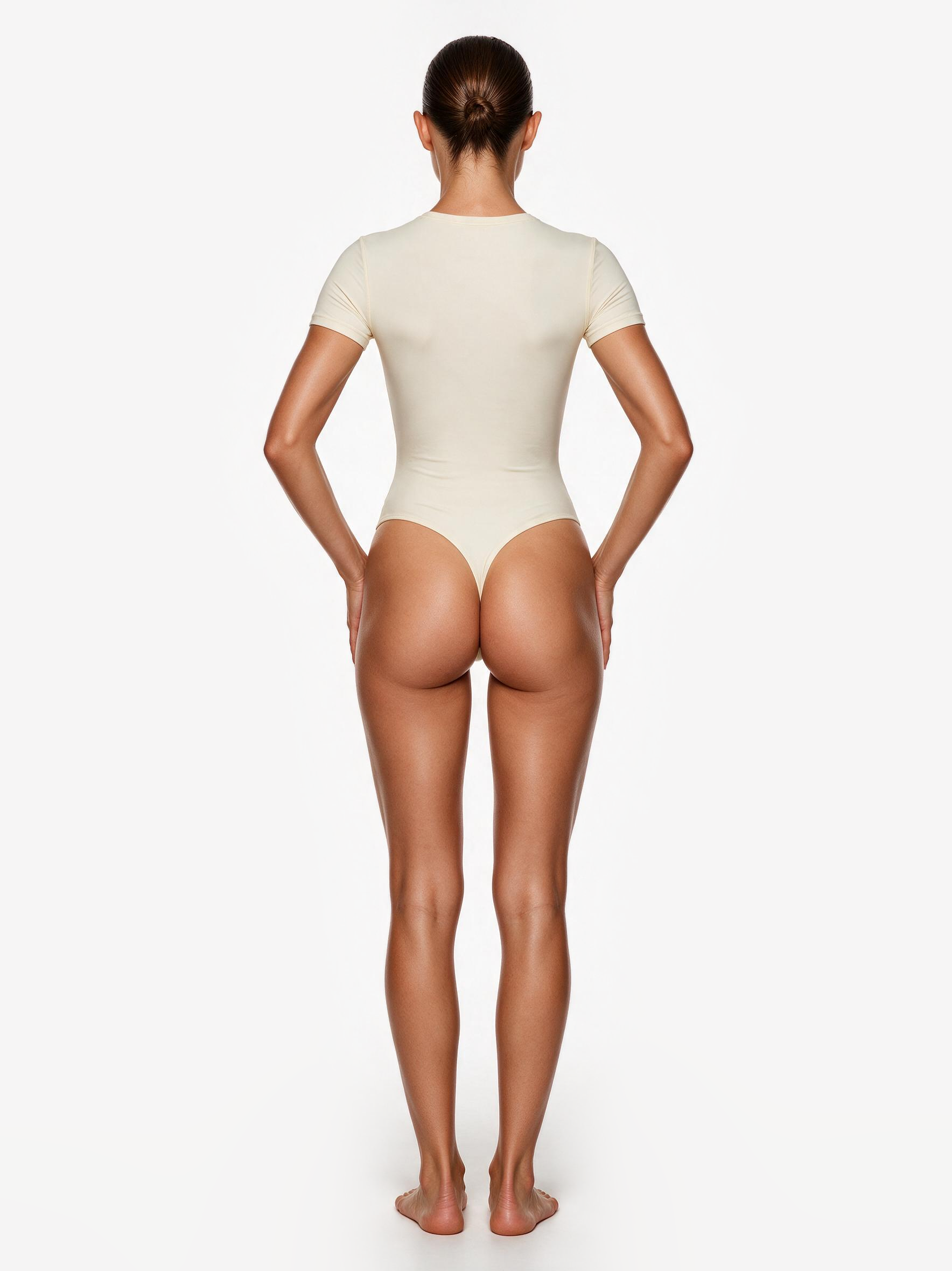 Second Skin T-Shirt Bodysuit Vanilla
